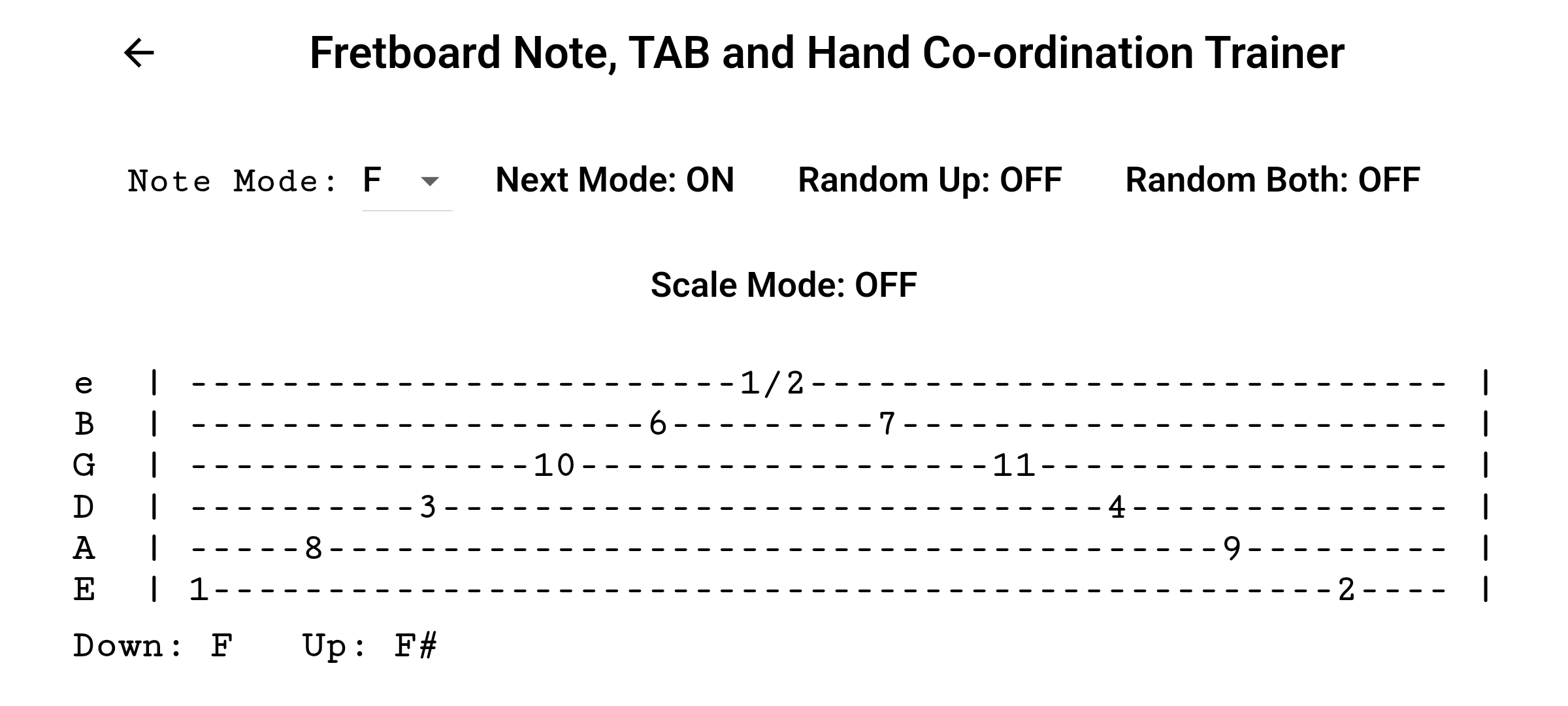BestFret Fretboard Note and TAB Trainer screen 4